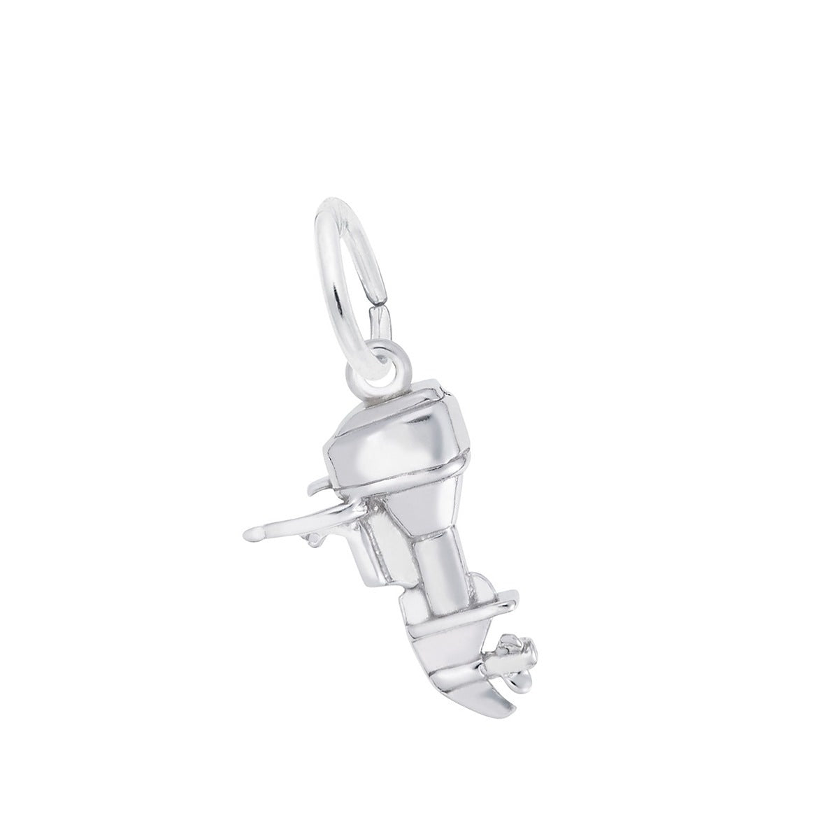 Outboard Motor Charm Sterling Silver