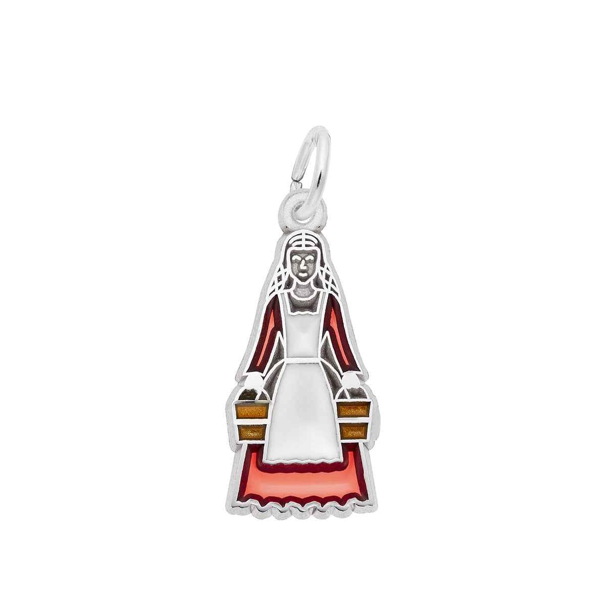 Maids A Milking Charm in Sterling Silver