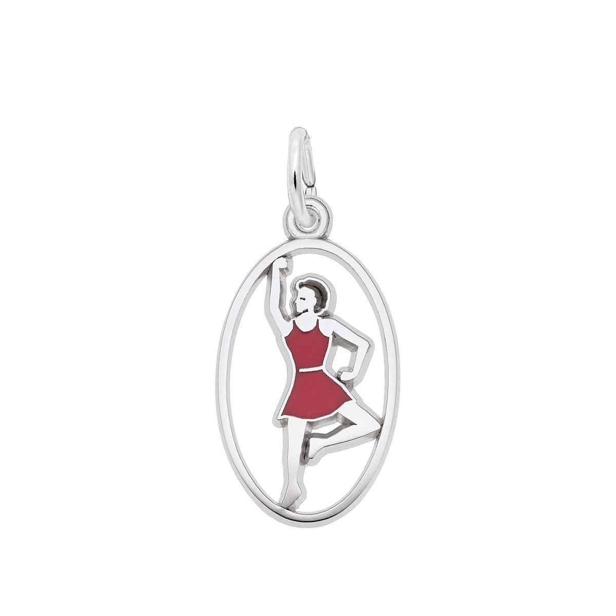 Ladies Dancing Charm in Sterling Silver