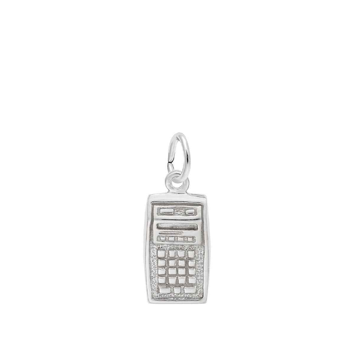 Calculator Charm in Sterling Silver