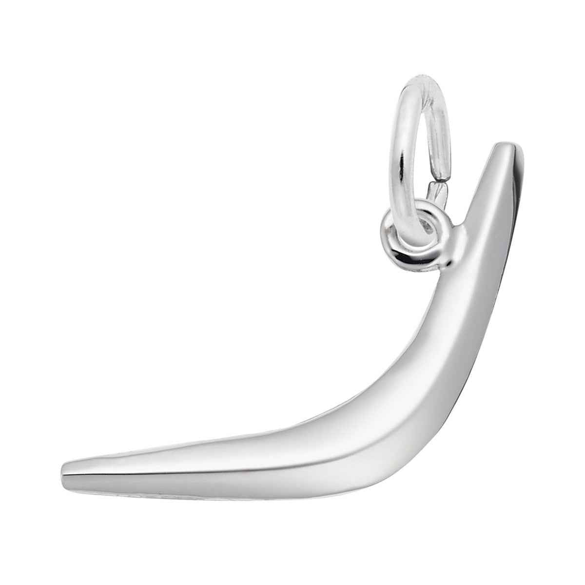 Boomerang Charm in Sterling Silver