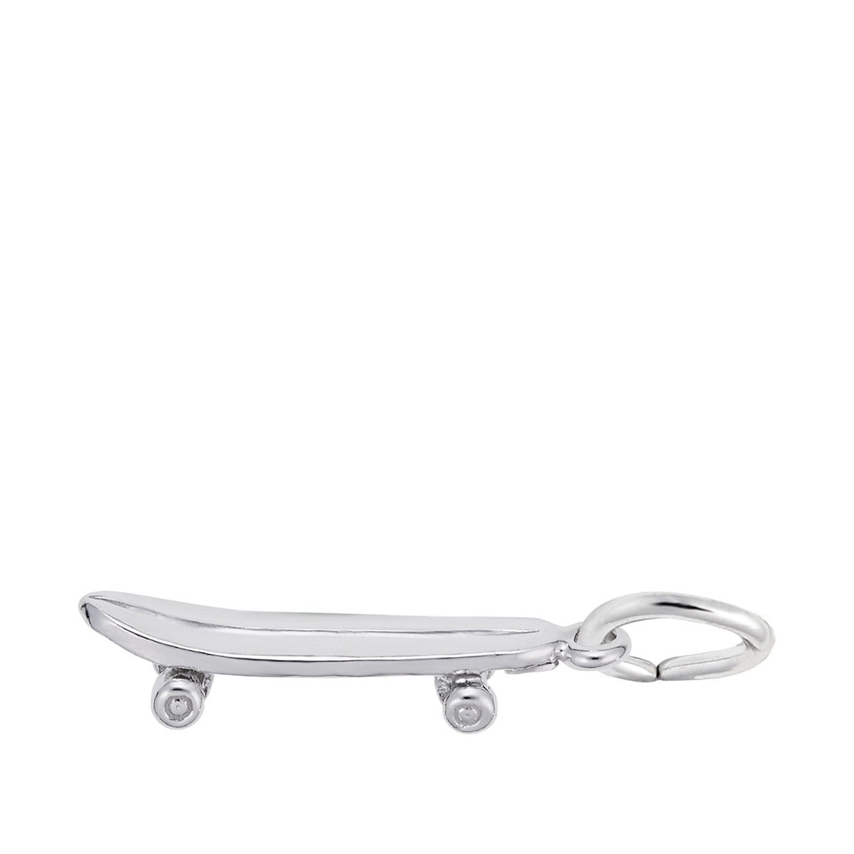 Skateboard Charm Sterling Silver