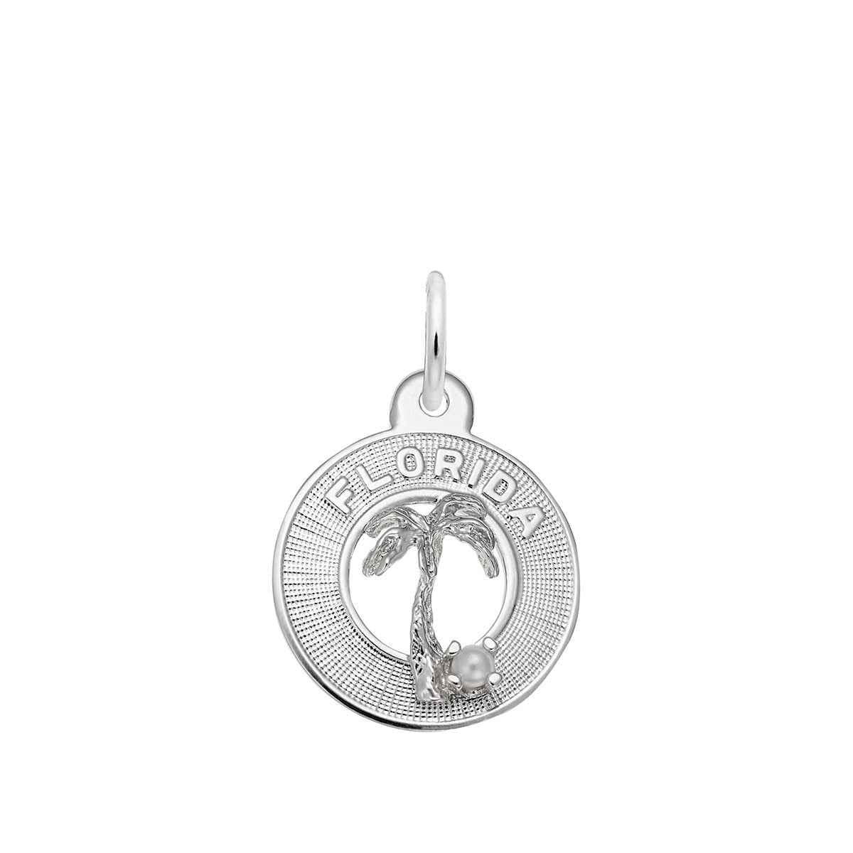 Florida Pearl Charm in Sterling Silver