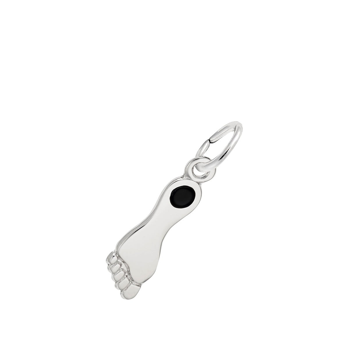 Black Heel charm Sterling Silver
