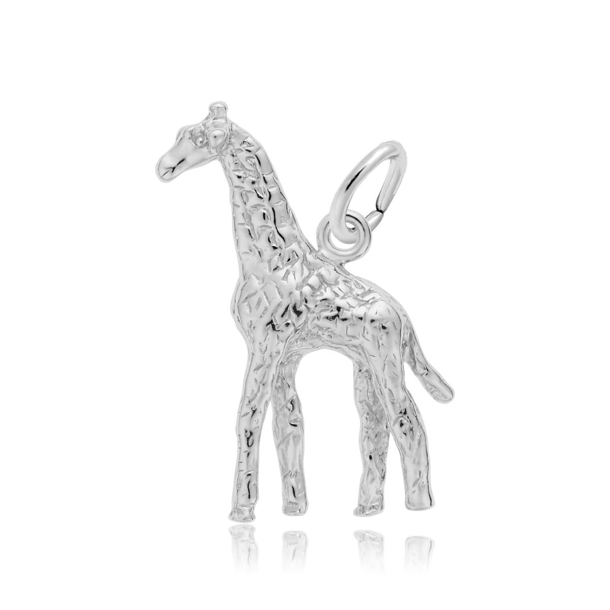 Giraffe Charm in Sterling Silver