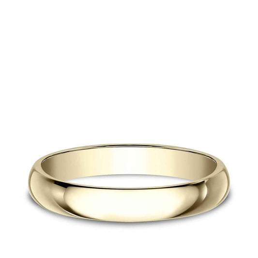 Benchmark Ladies' 3mm Dome Classic Fit Polished Wedding Ring in 10K Yellow Gold