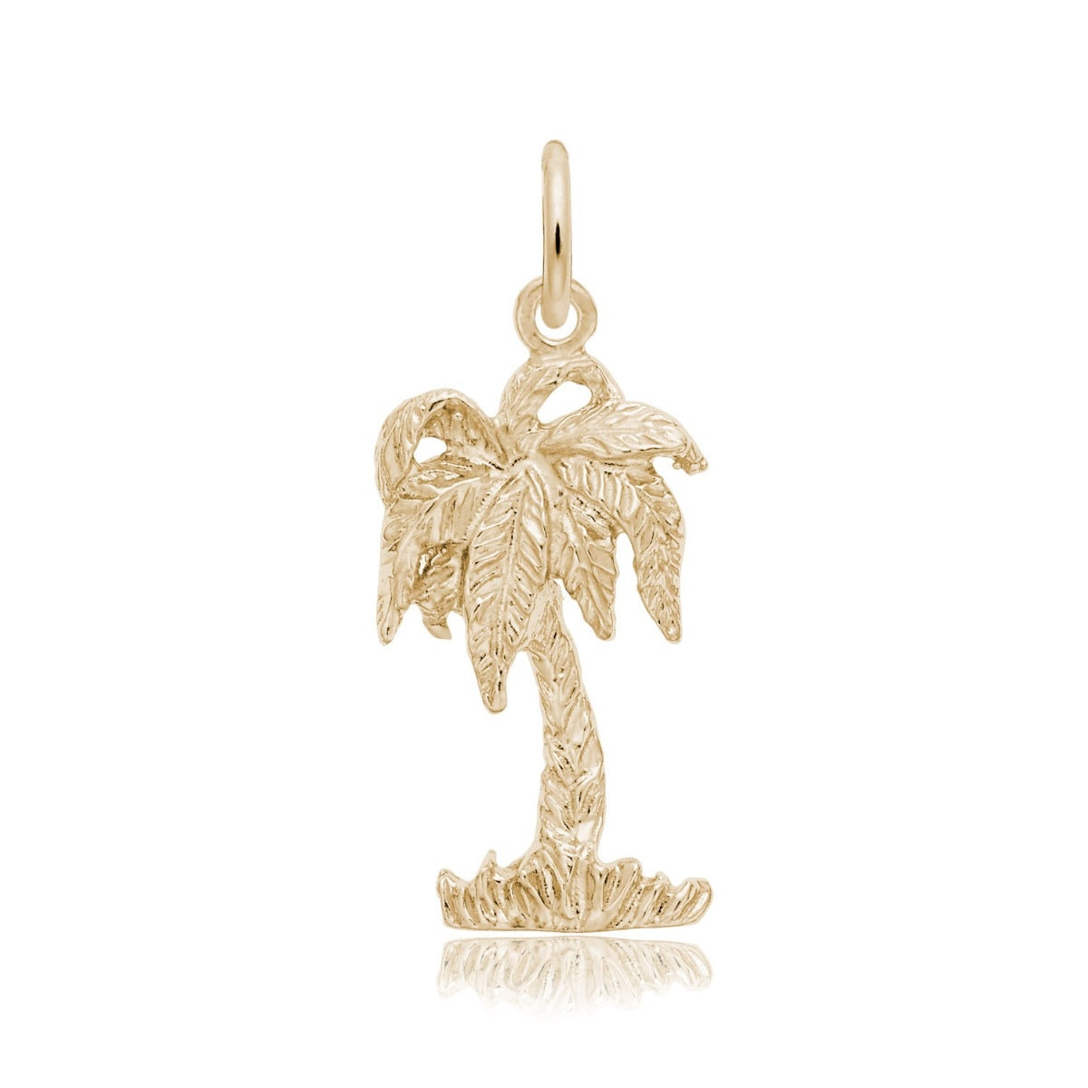 Palm Tree Charm in 14K Yellow Gold