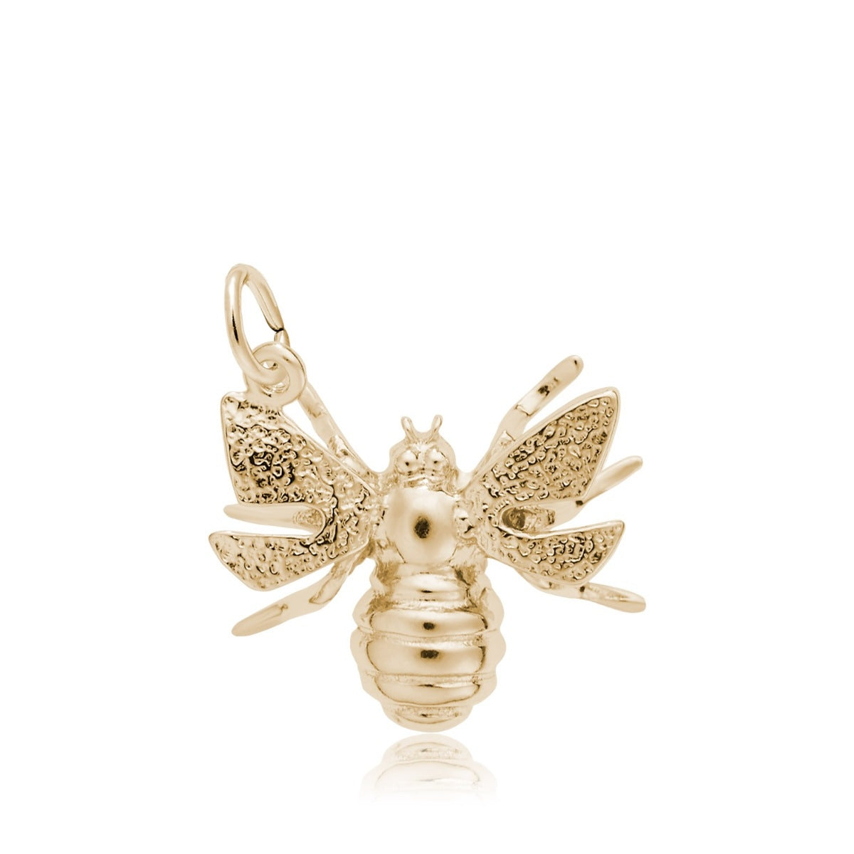 Bumble Bee Charm in 14K Yellow Gold