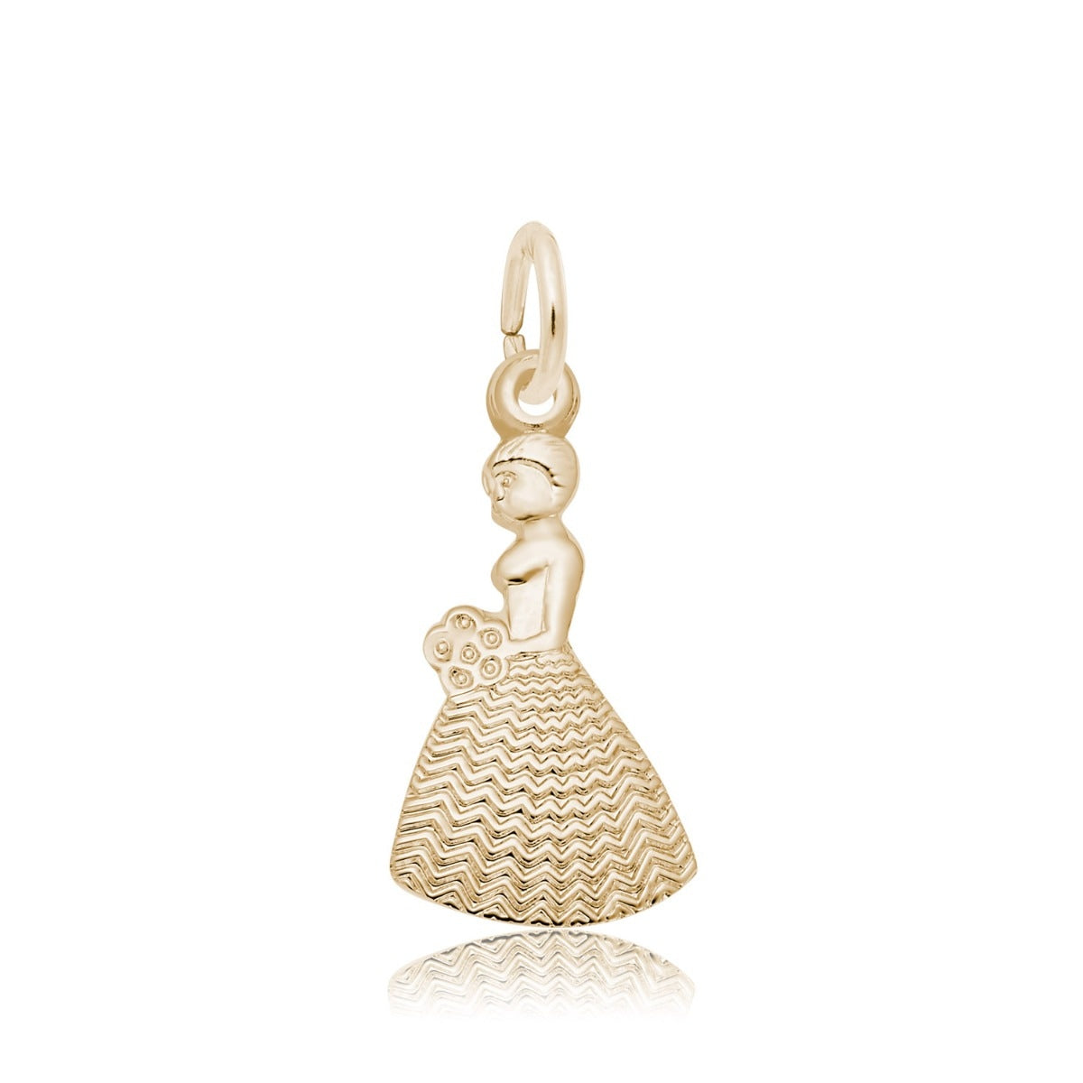 Bridesmaid Charm in 14K Yellow Gold