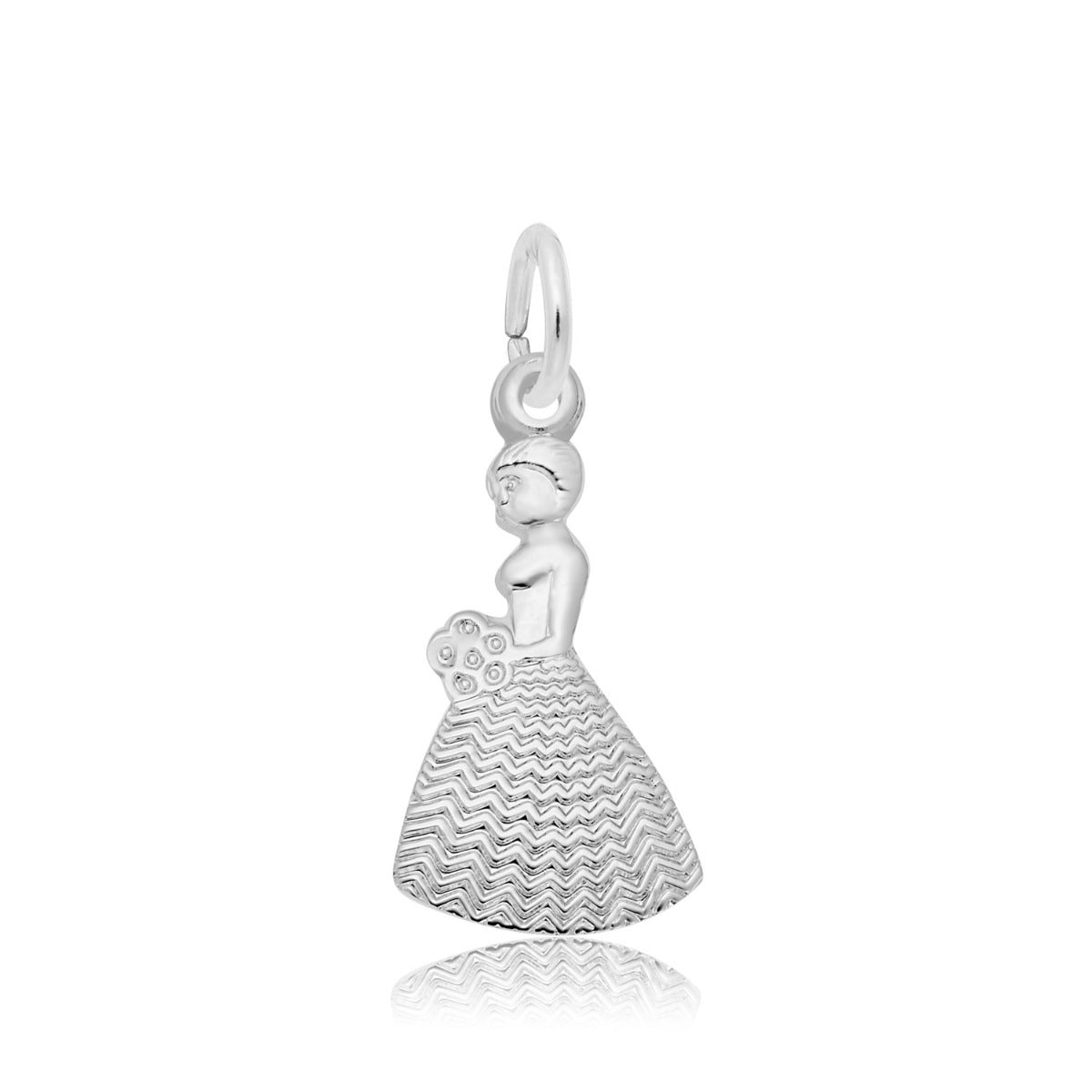 Bridesmaid Charm in Sterling Silver