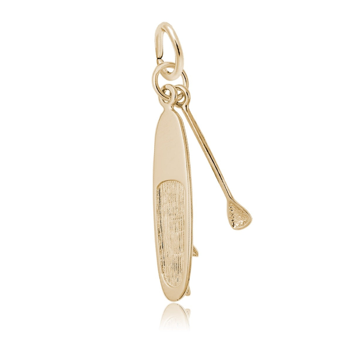 Stand Up Paddle Board Charm in 14K Yellow Gold