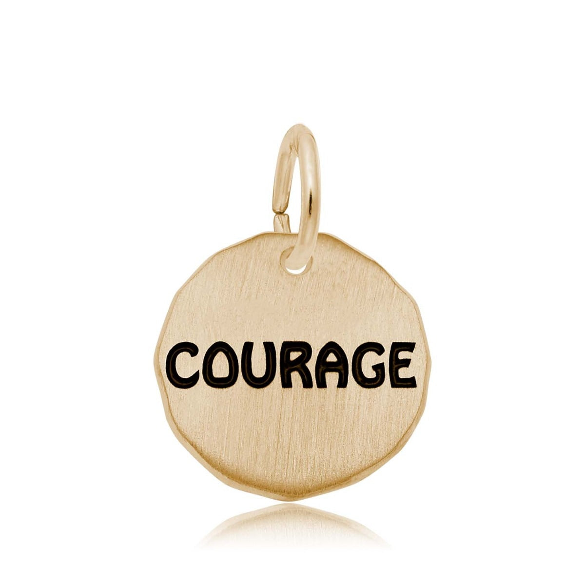 Courage Charm in 14K Yellow Gold