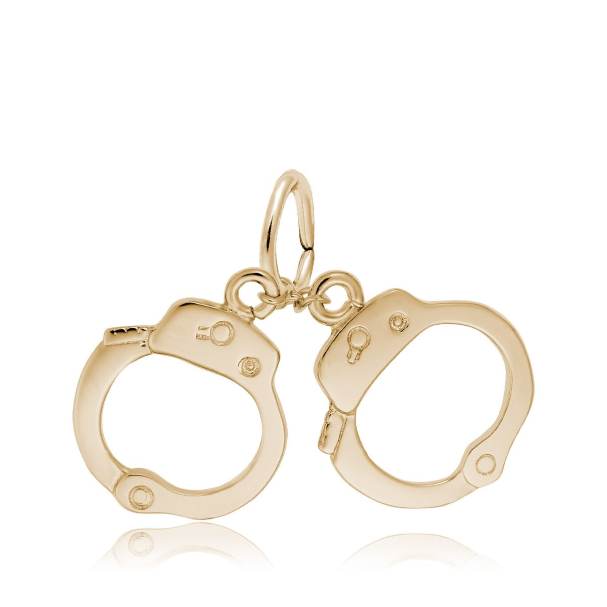 Handcuffs Charm in 14K Yellow Gold