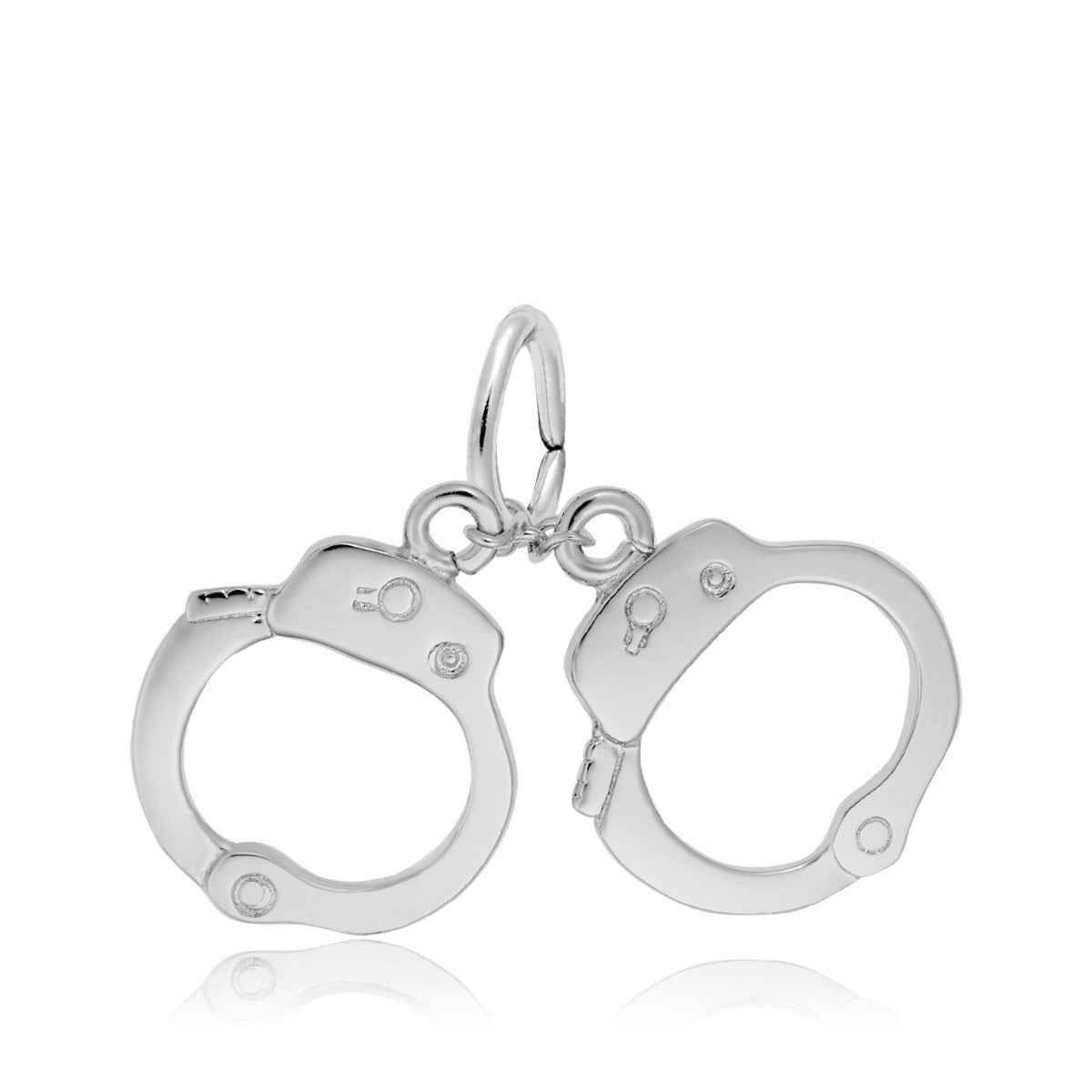 Handcuffs Charm in Sterling Silver