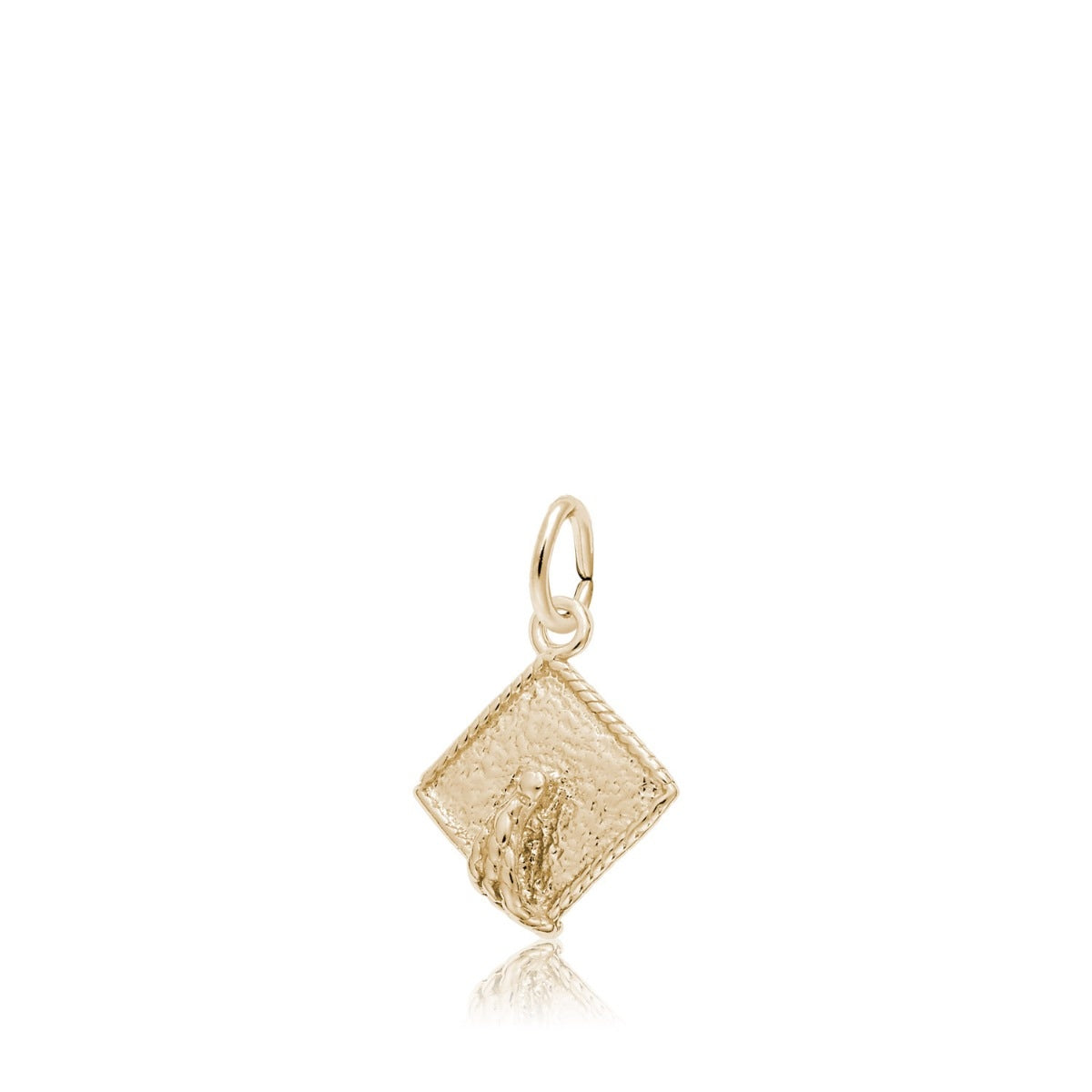 Graduation Cap Charm in 14K Yellow Gold