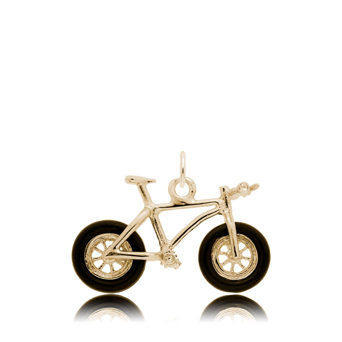 Fat Tire Bike in 14K Yellow Gold