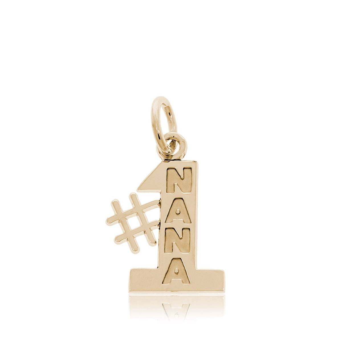 #1 Nana Charm in 14K Yellow Gold