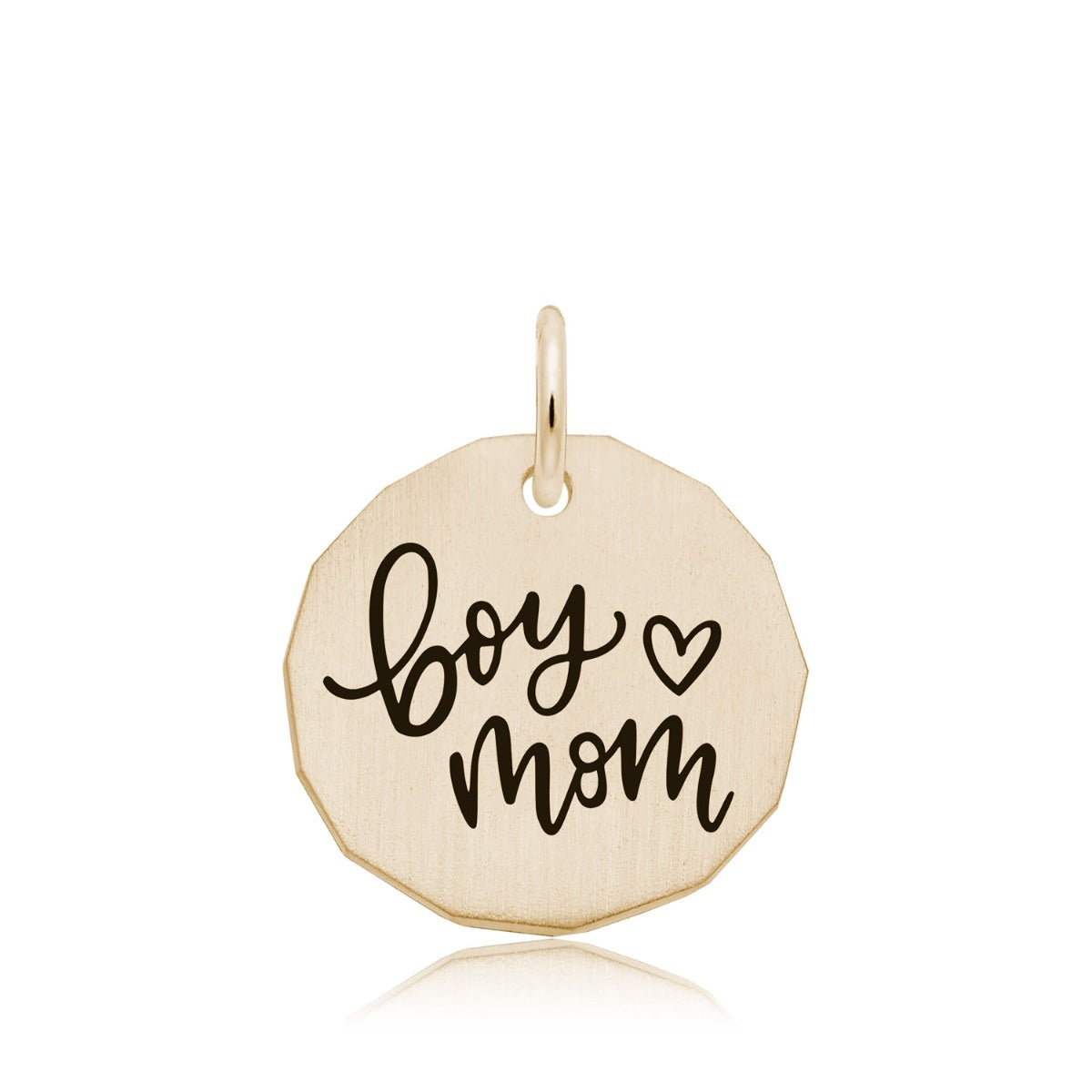 Boy Mom Charm in 14K Yellow Gold