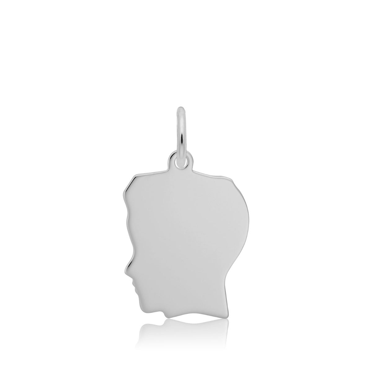 Boy’s Head Charm in Sterling Silver