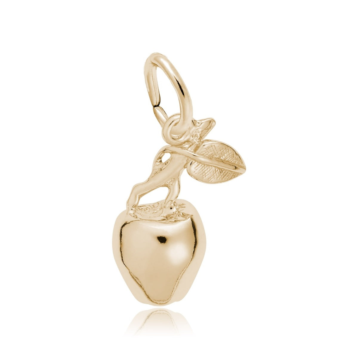 Apple Charm in 14K Yellow Gold