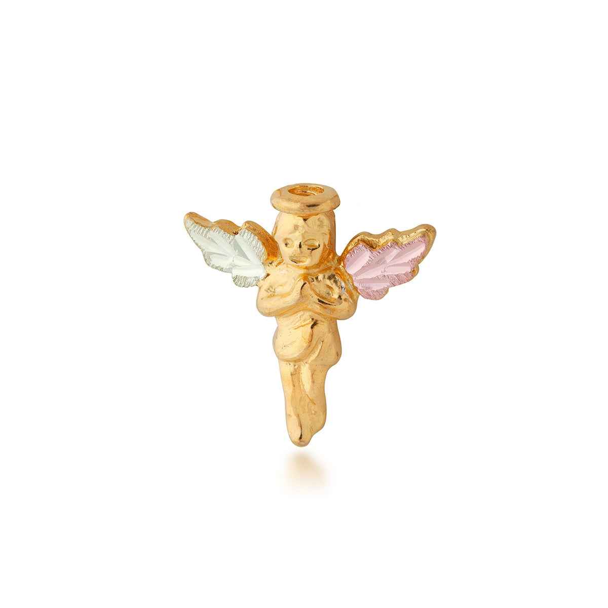 Black Hills Gold Small Guardian Angel Pin in 10K Yellow Gold