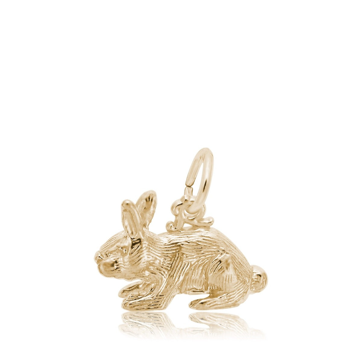 Rabbit Charm in 14K Yellow Gold