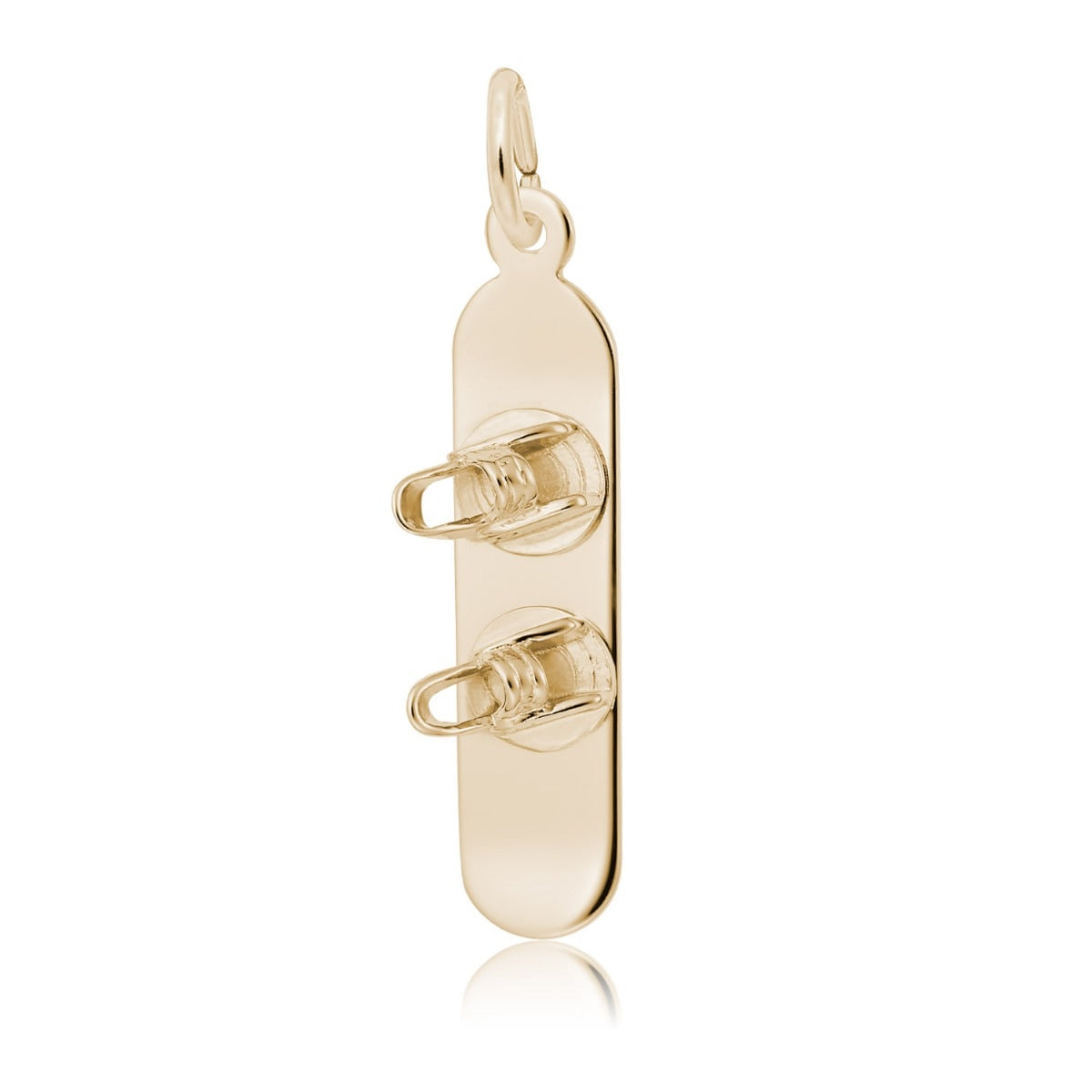 Snowboard Charm in 14K Yellow Gold