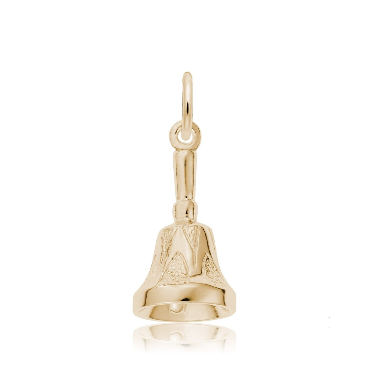 Hand Bell Charm in 14K Yellow Gold