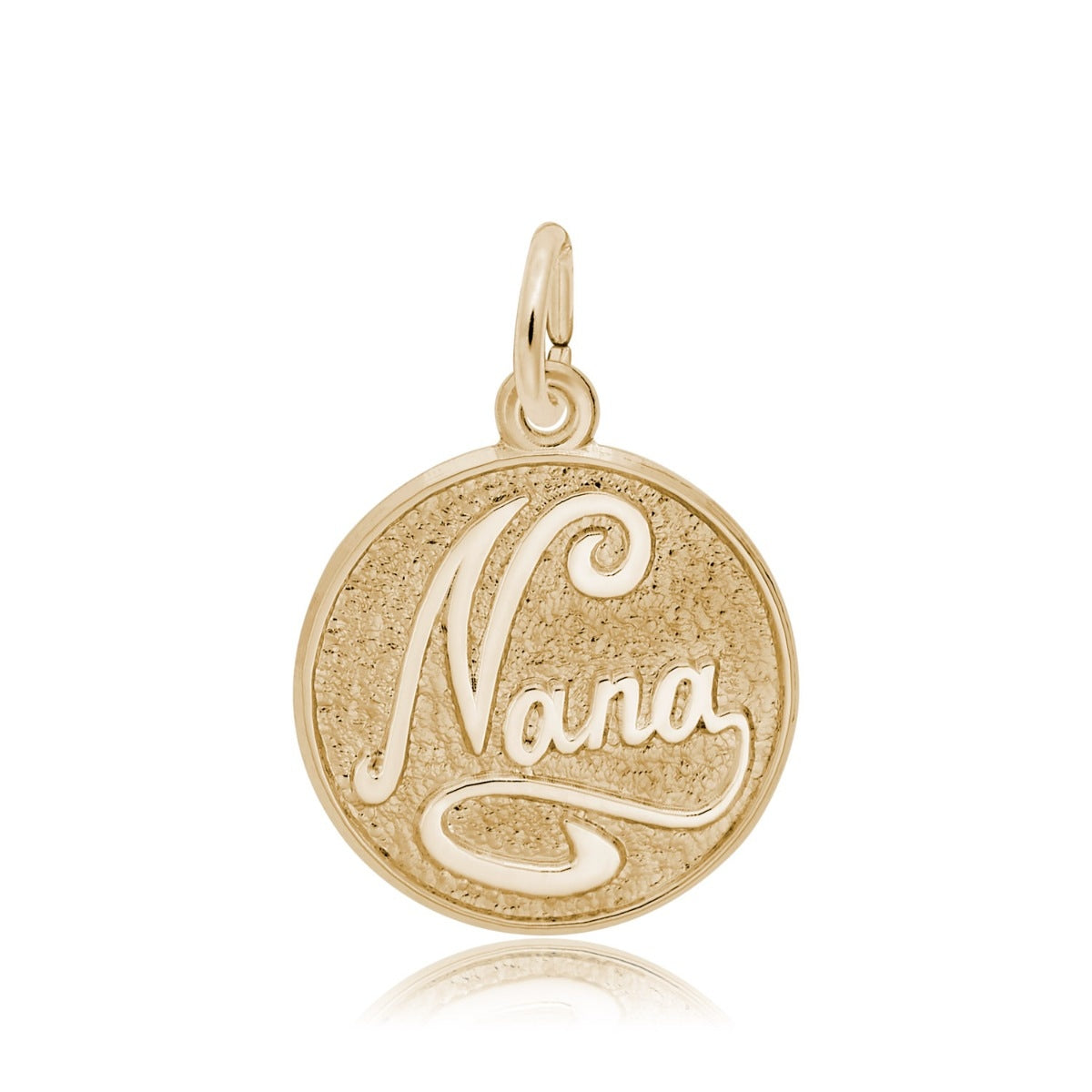 Nana Disc Charm in 14K Yellow Gold