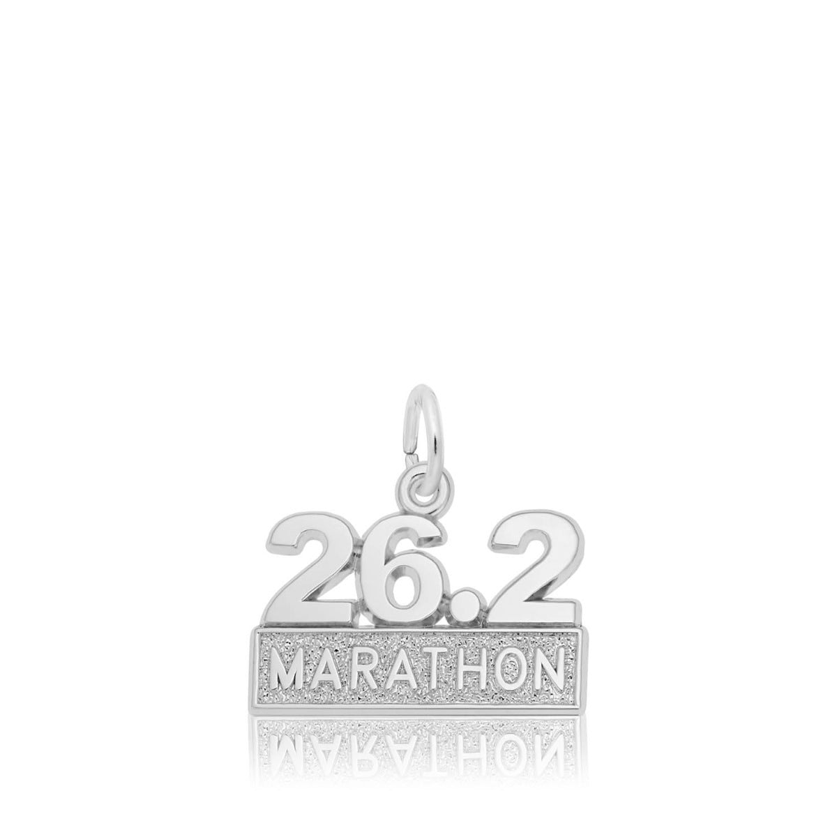 Marathon Charm in Sterling Silver