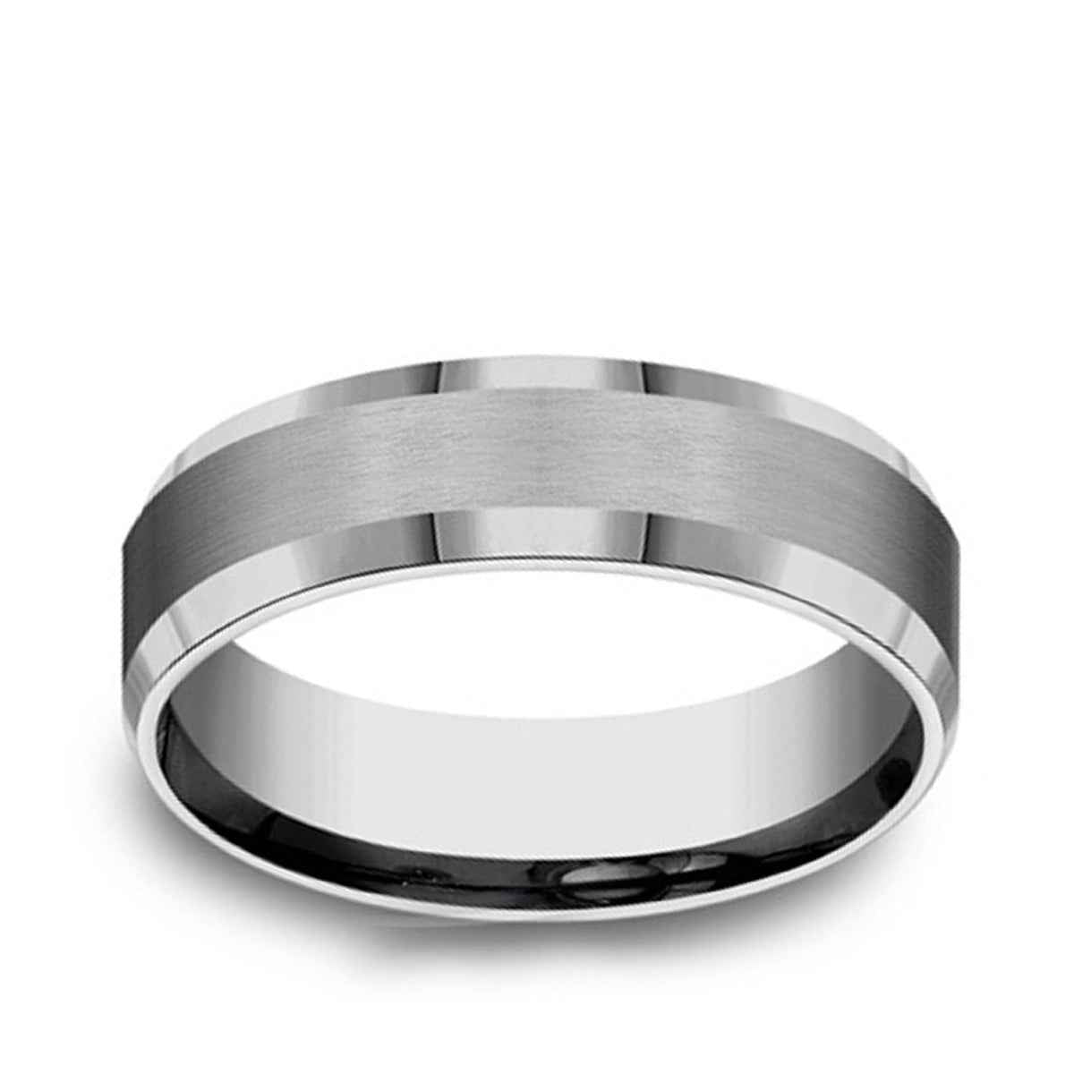 BENCHMARK Men's 6MM Tungsten Wedding Band with Brushed Finish