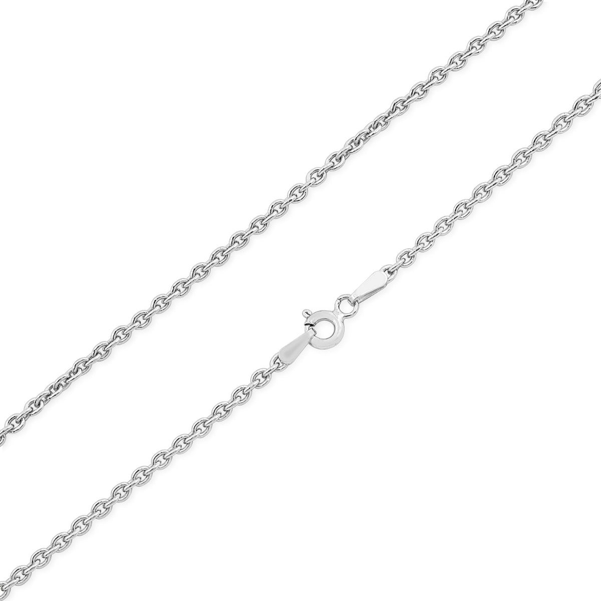 2mm 20-inch Cable Chain in Sterling Silver front view