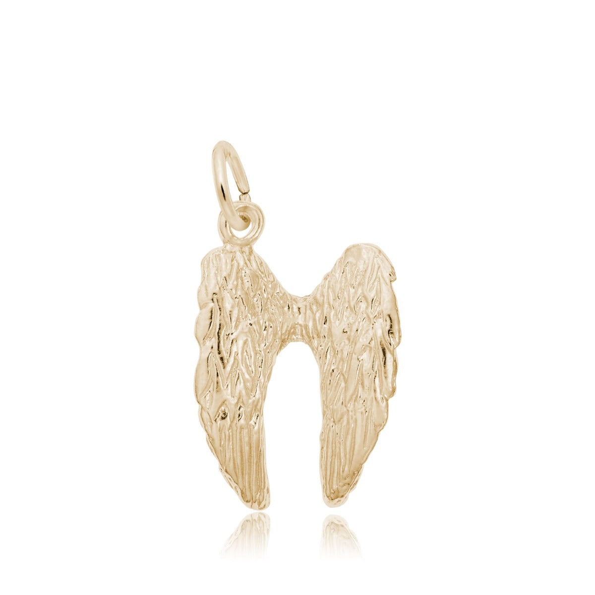 Angel Wings Charm in 14K Yellow Gold