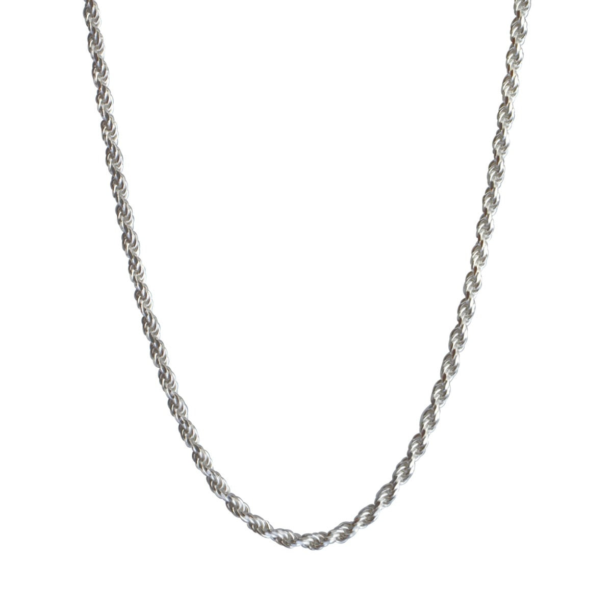 2.2mm 20-inch Rope Chain in Sterling Silver