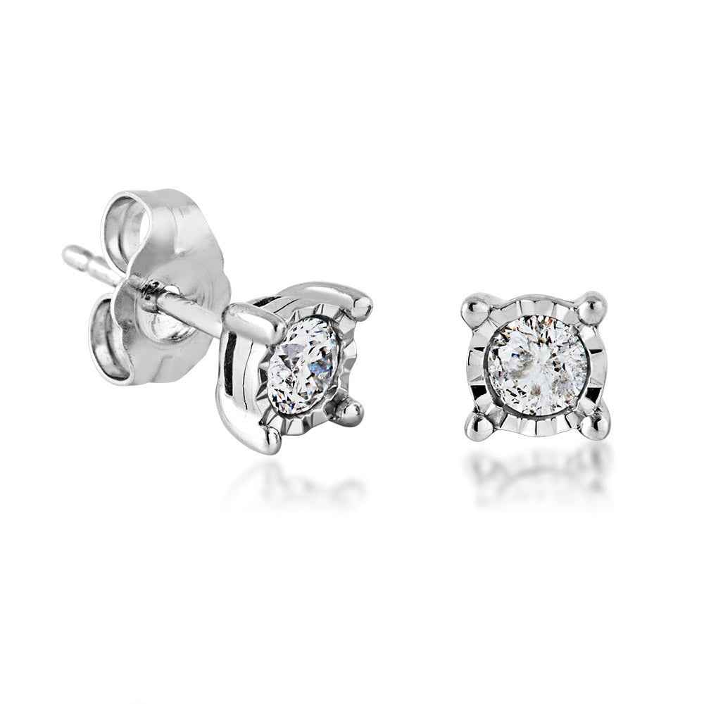 1/2 ct. tw. Endless Sparkle Diamond Earrings in 10 Kt. White Gold