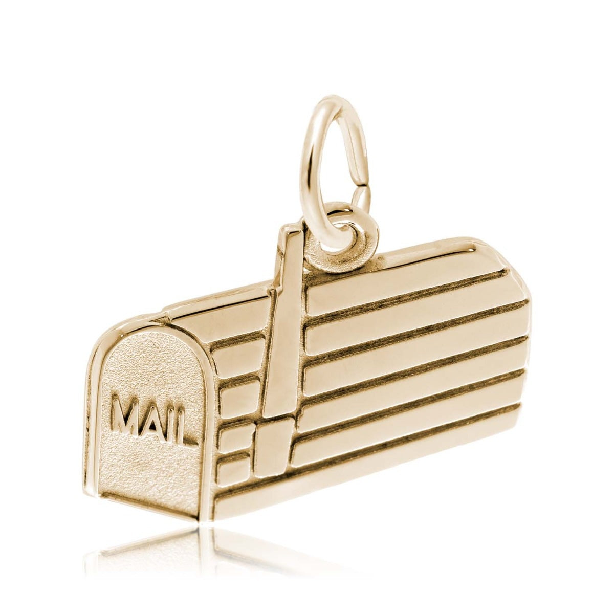 Mailbox Charm in 14K Yellow Gold