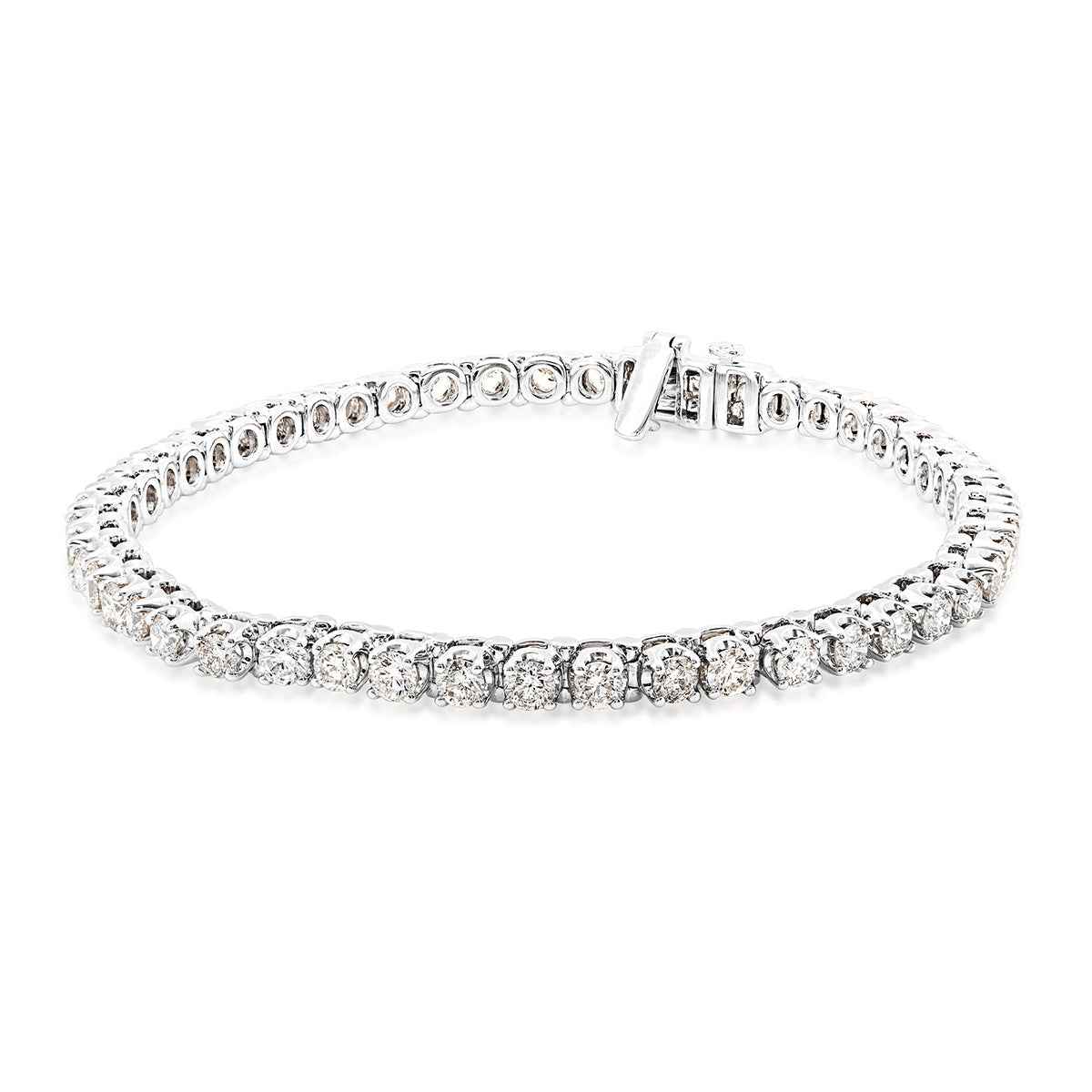 5 ct. tw. Round Brilliant Diamond Tennis Bracelet in 14K White Gold