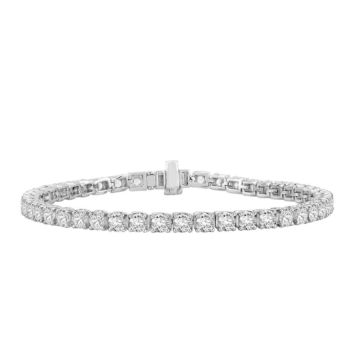 7 ct. tw. Round Brilliant Diamond Tennis Bracelet in 14K White Gold