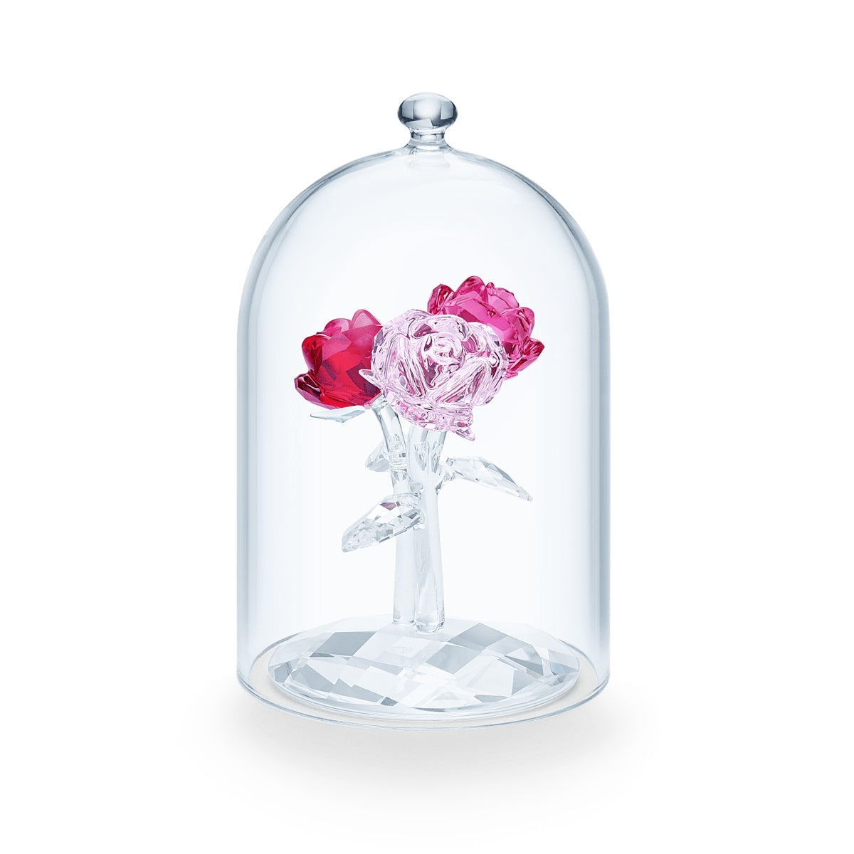 Swarovski Rose Bouquet Bell Jar Figurine