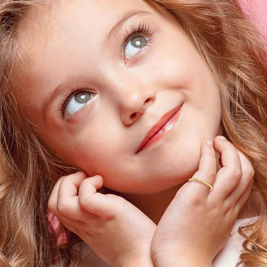 Children's Madi K Polished Ring in 14K Yellow Gold front view