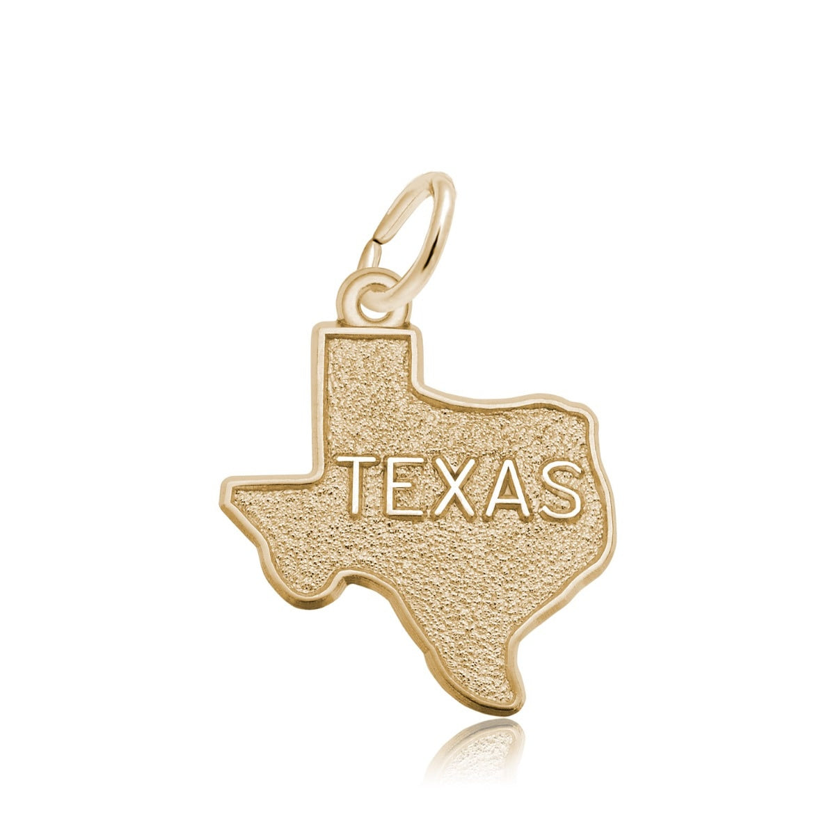 Texas State Charm in 14K Yellow Gold