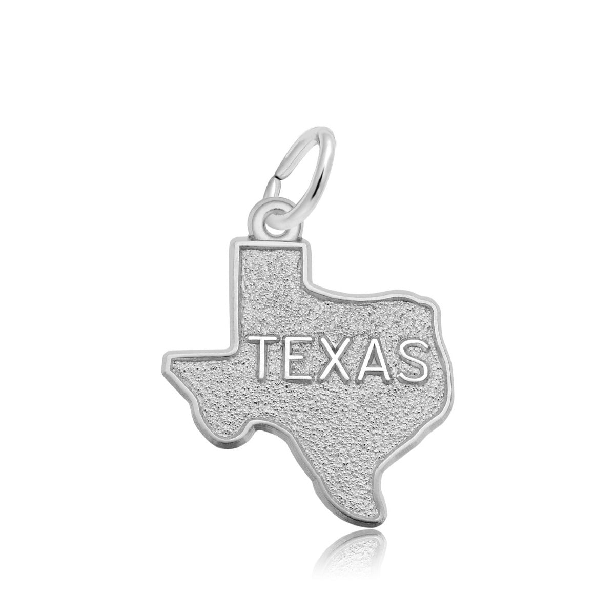 Texas State Charm in Sterling Silver