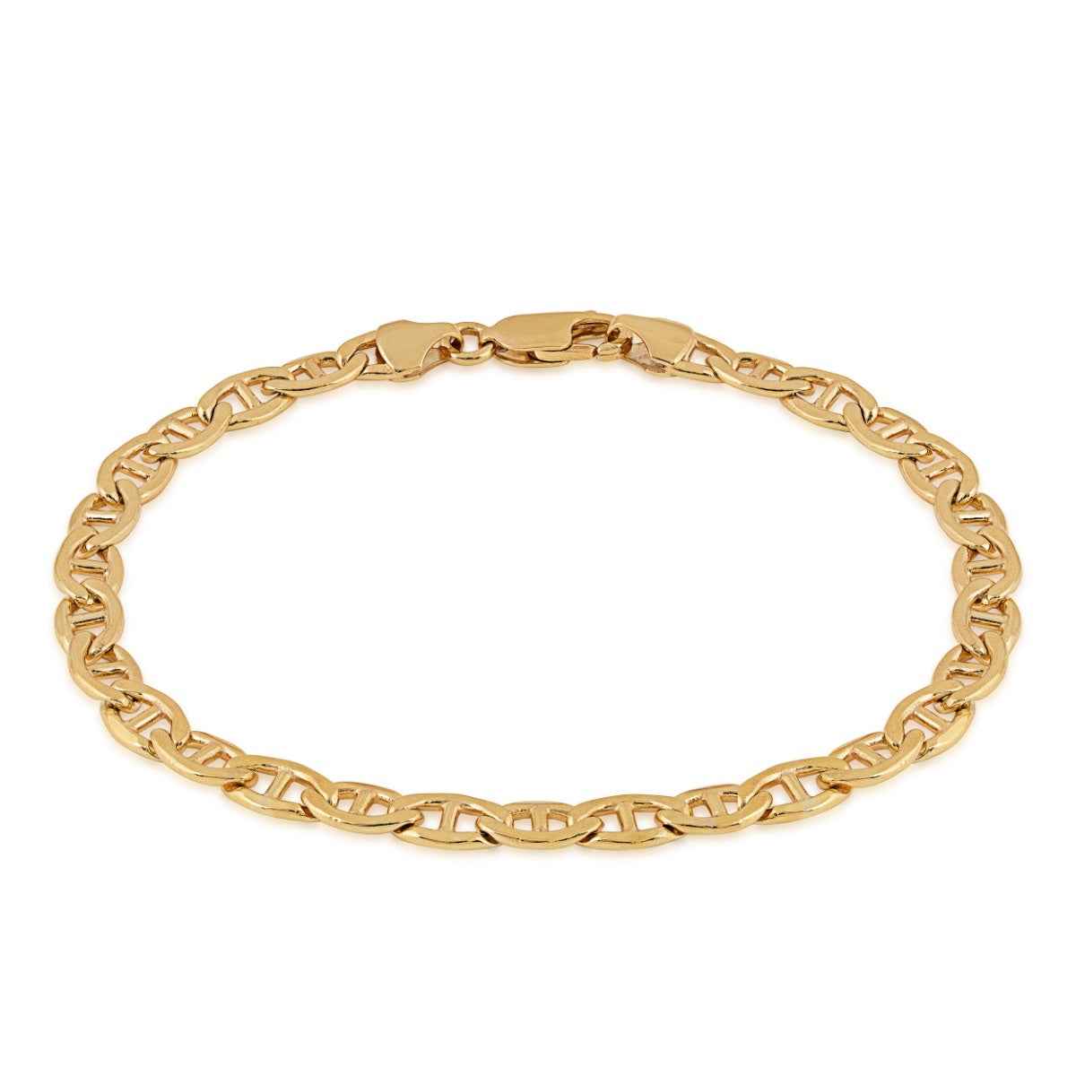 5.75mm 8.5-inch 14K Yellow Gold Filled Mariner Chain Bracelet