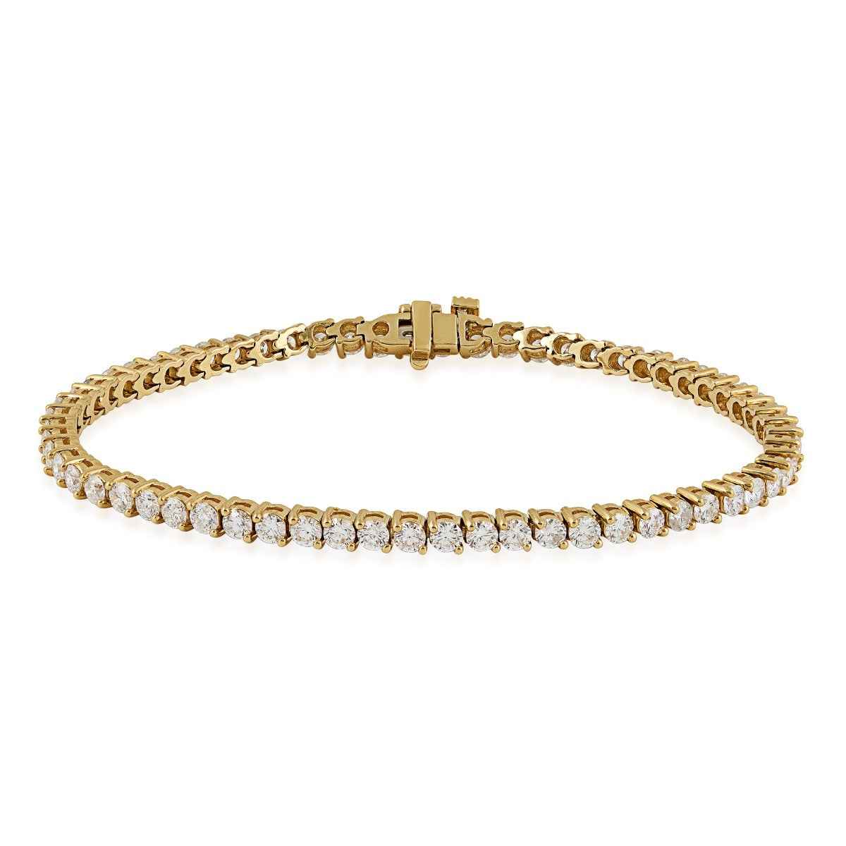 5 ct. tw. Round Diamond Tennis Bracelet in 14K Yellow Gold