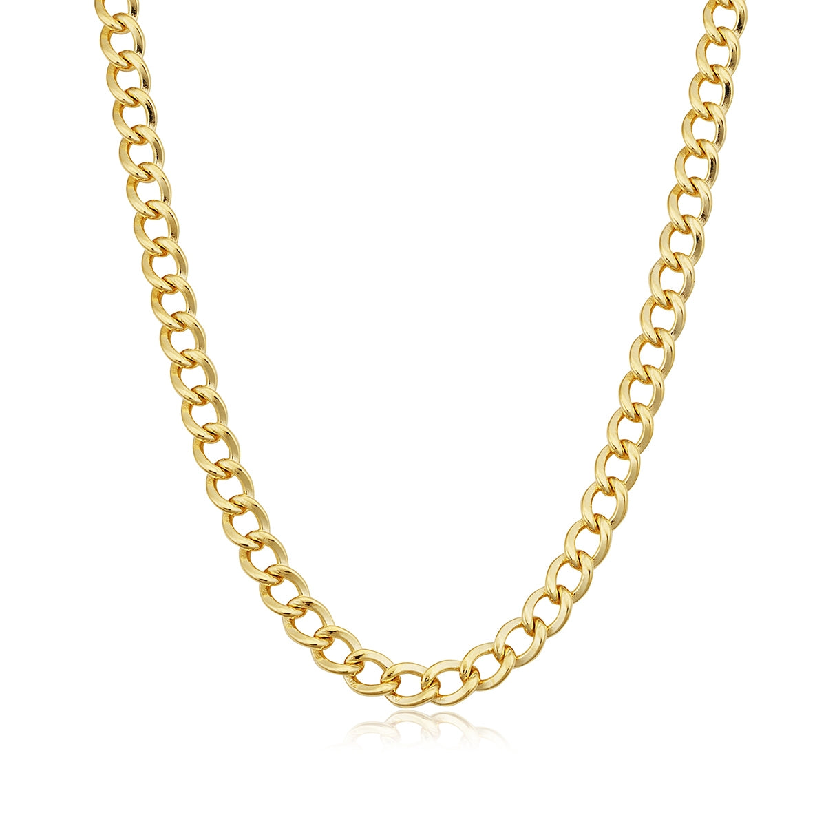 5mm 20-inch Yellow Gold Filled Curb Chain