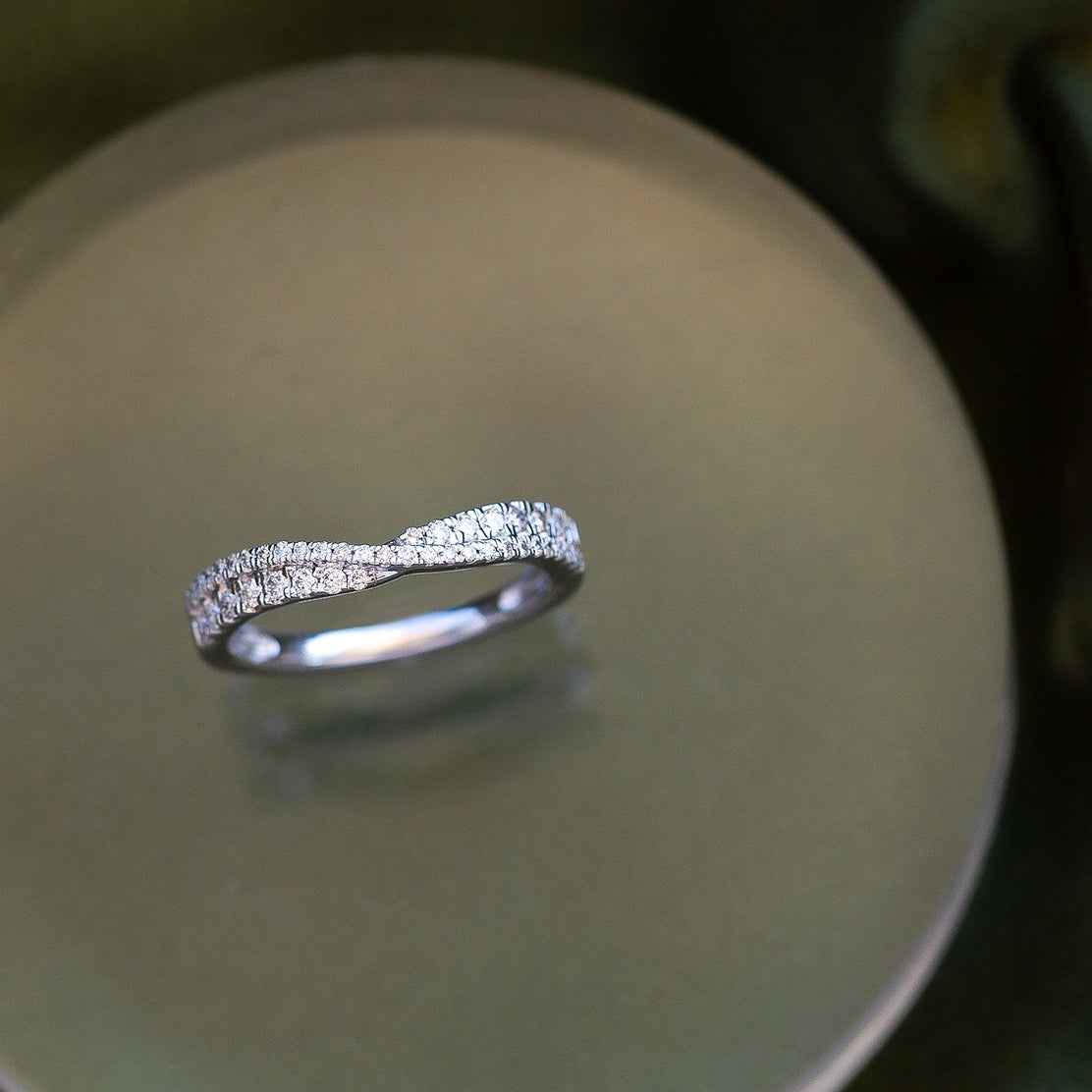Perfect Match 1/3 ct. tw. Round Diamond Stackable Anniversary Ring in 14K White Gold side profile