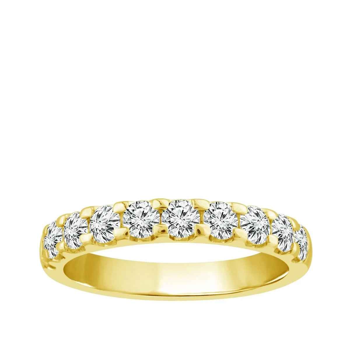 1 ct. tw. Classic Round Brilliant Diamond Anniversary Band in 14K Yellow Gold