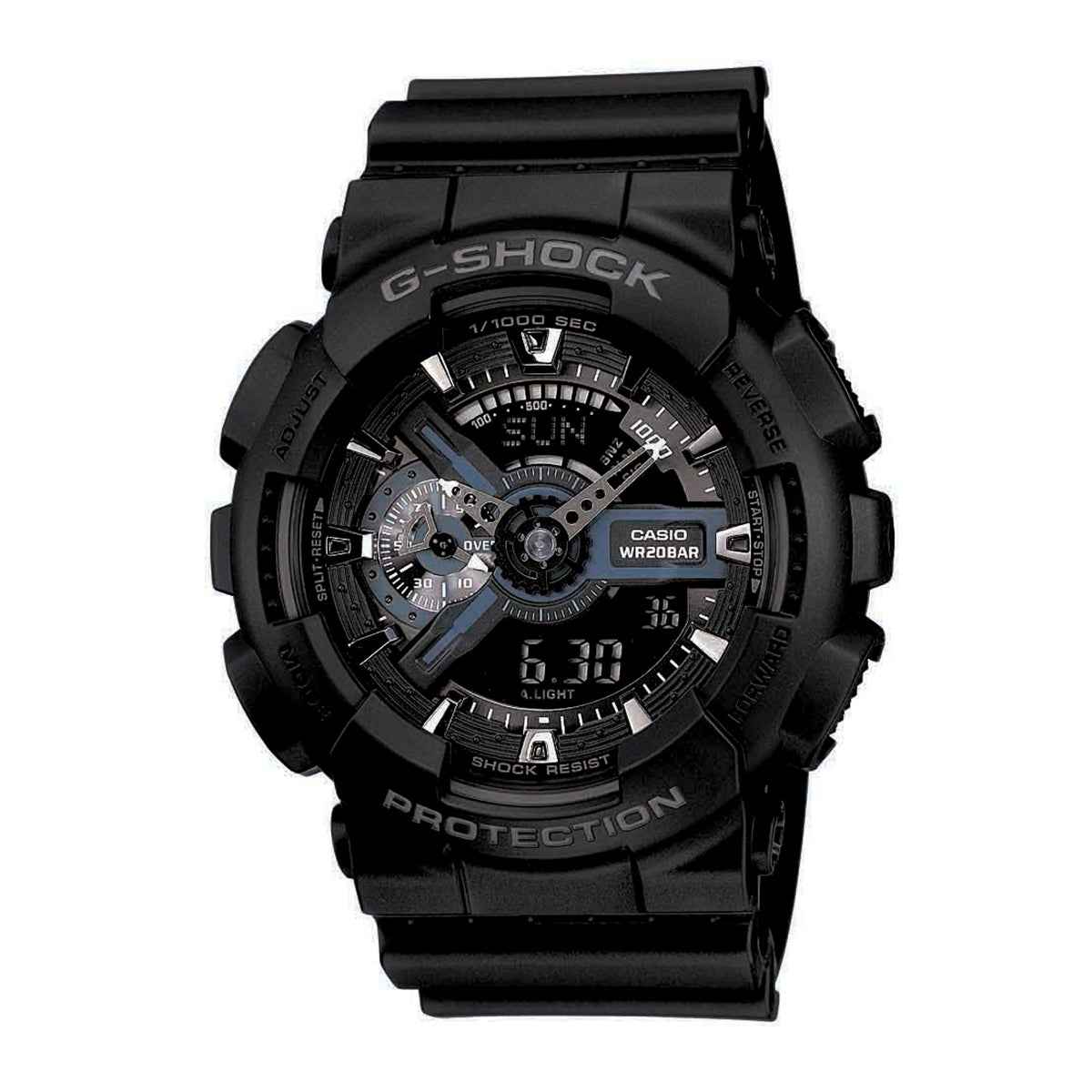 G-Shock Men's Extra Large Black Reverse Analog Watch