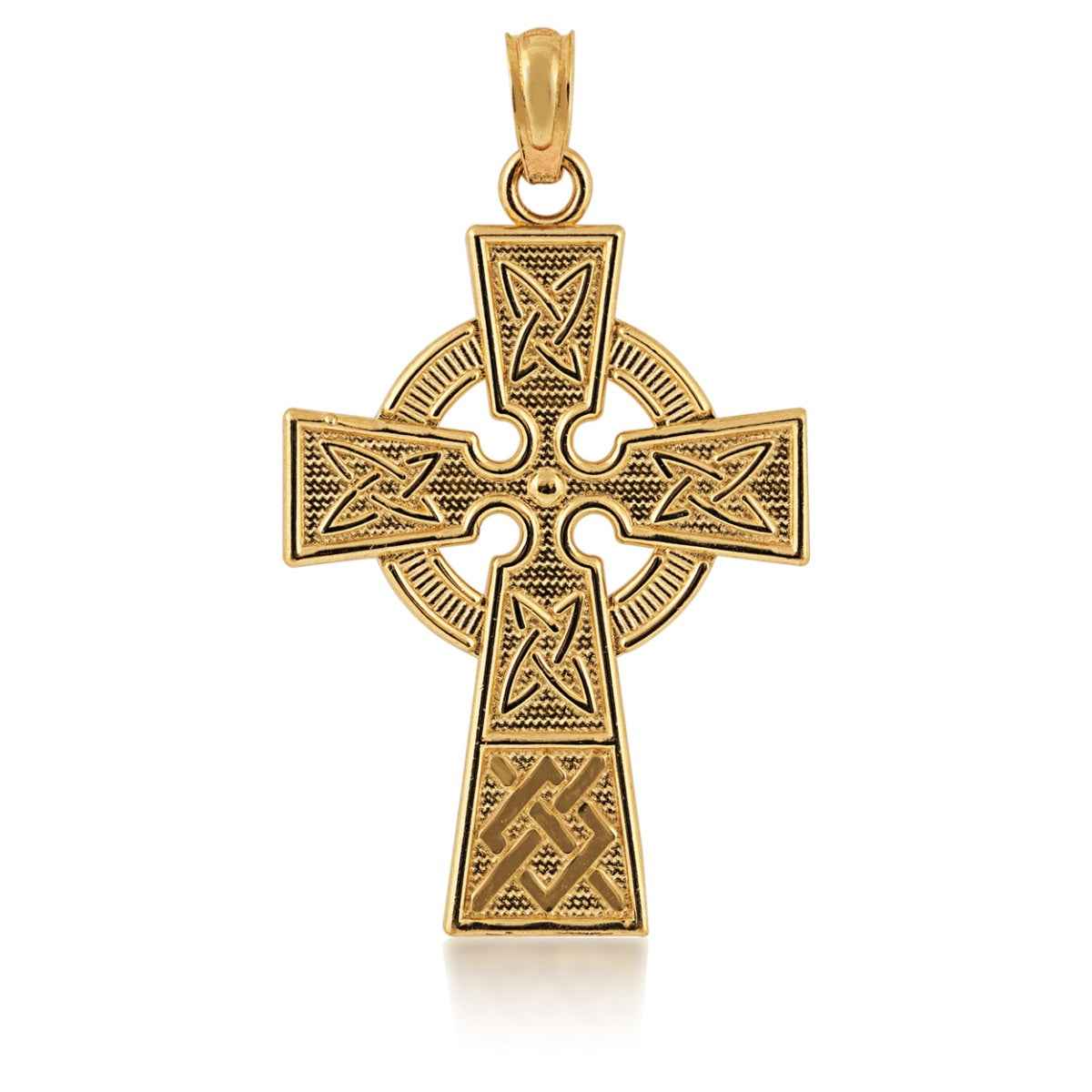 Celtic Cross Pendant in 14K Yellow Gold (2)