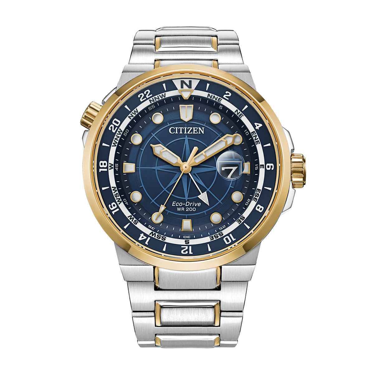 Citizen Men's Endeavor Eco-Drive Two-Tone Stainless Steel Watch with Blue Dial